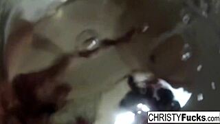 Sexy Christy Mack In Makeup Room Bath BTS With Tattoo Ass And Pussy Masturbation.