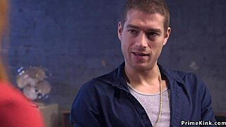 Big tits actor in bdsm scene with agent