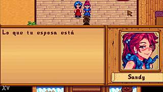 Sandy and Emily have a wild time in space in Stardew Valley