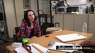 Are you ready to fuck big black cock at fake job interview?