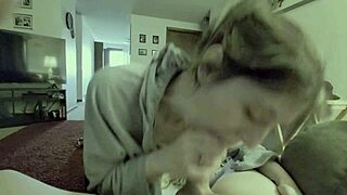 Cumming while she sucks my cock