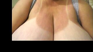 cute girl with huge boobs gets tits squeezed 😍