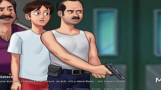 in summertimesaga, beauties give uncensored blowjob to stay in usa episode 4 21