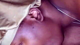 That ebony girl sucks a monster cock outdoors