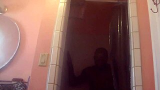 Sexy shower session with a big black cock