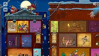 Santa Gets Stuck Delivering Dildo Toys on Christmas Eve in Metropolis