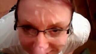 who's that bitch getting a facial cumshot from amateurs?