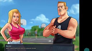 In summertime saga, the asian teacher engages in roleplay with the student.