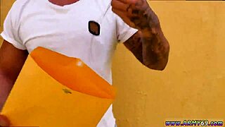 guy stretches his ass with household items. boy gets stripped and fucked in gay porn.