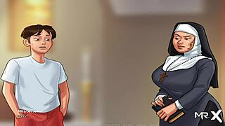 girls share passionate kisses on the beach in summertimesaga