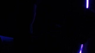 Carrie B explores blacklight effects in her sex left 2 series