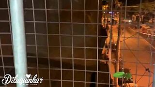 she sucked me on the balcony and everyone saw it, damn!