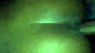 A curvy woman with a large buttocks receives intense penetration from behind