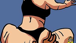 Check out this babe cumming on a big black ass in doggy style