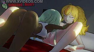 yang x emerald lesbian pussy licking sound loop in cartoon anime