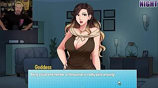 I broke character during roleplay house chores with cumshot and footjob