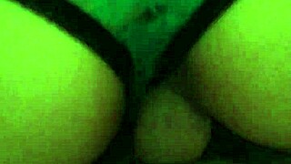 Girlfriend sits and rides my big cock in doggystyle