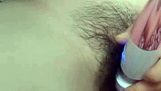 Asian woman fingers wet pussy solo in homemade masturbation