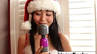 marica hase celebrates japanese christmas with solo fun