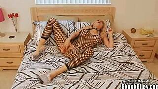 blonde harper with big boobs sucks and bangs huge black cock