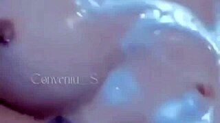 Asian girl in narrative of shaved pussy masturbation