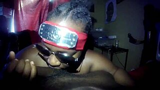 Throatzilla shows off her big ass in ebony scene.