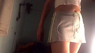 she shows off her outfit before a good doggystyle fuck