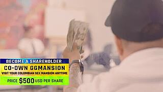 Big Tits Brunette in Lesbian Action with Latina and Blonde