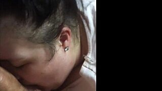 Hefty milf caught on homemade tape giving oral sex. Her amateur skills shine in this raw footage.
