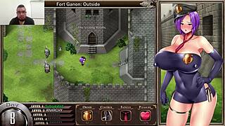 Karryn endures intense prison hentai with big tits and ass masturbation