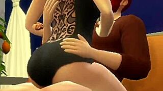 Redhead gets intense cunilingus and fucking, cumming hard in cuckold scene.