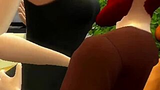 Redhead gets intense cunilingus and fucking, cumming hard in cuckold scene.