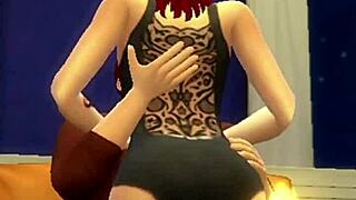 Redhead gets intense cunilingus and fucking, cumming hard in cuckold scene.