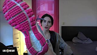 European feet fetish video features footjob and foot worship