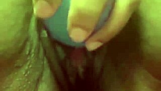 Feeling the pumping machine and dildo on swollen pussy