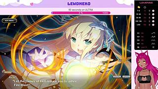 Vtuber Lewdneko moans while playing Evenicle 😘