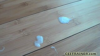 Describe the taste of your own cum in this femdom bdsm pov masturbation liquid lunch