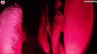 cutie deepthroats neighbor's monster cock for cumshot