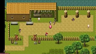 fallen makina part 1 features a mature redhead in an anime game.