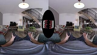 brunette gives blowjob and handjob to shaved pussy