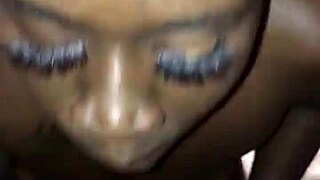 this shy darkskin teen’s first time turns into a gagging blowjob mess.