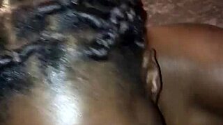 this shy darkskin teen’s first time turns into a gagging blowjob mess.