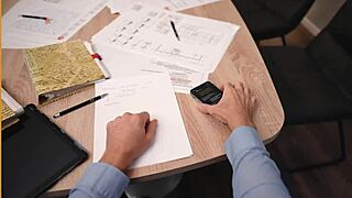 In POV, frisky blonde student Geisha Kyd sucks your cock in secret blowjob.