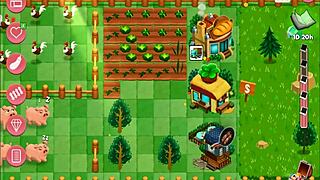 Cartoonish country ranch life in Nutaku booty farm game