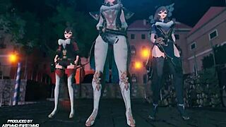 【mmd genshin impact】 red flavor - red velvet amber lisa jean bikini ver