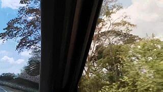 Latina Milf Sucks Big Cock on Road