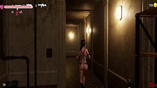 Let's play escape from the mansion with shaved pussy