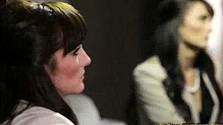 Glamour Lesbian Couple Engages In Muff Diving And Pussy Fingering Until Beauty Squirts