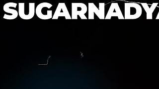 Sugarnadya's chic dance in black and white lingerie