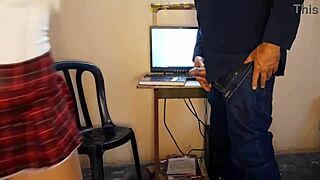 i felt so emotional fucking my english tutor with her wet pussy and monster cock